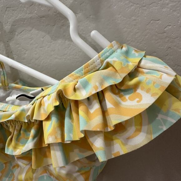 Janie & Jack x Rachel Zoe Pastel Ruffle 2-Piece Swimsuit - Picture 4 of 10